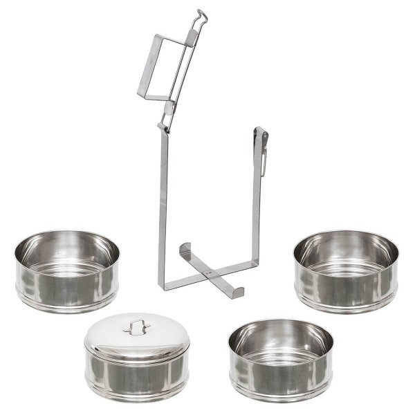 Obedár 4-dielny MFH 33415A Food Canister - nerezový