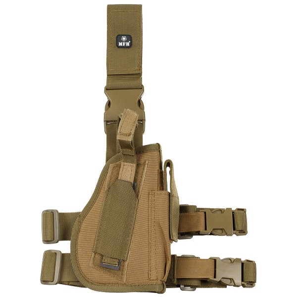 Puzdro taktické stehenné MFH 30725R pravé - coyote tan