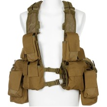 Vesta taktická s 12 taštičkami MFH 30993R - coyote tan
