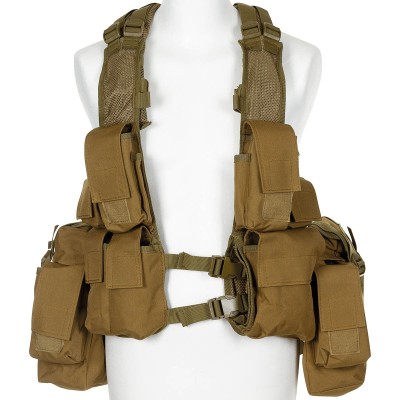 Vesta taktická s 12 taštičkami MFH 30993R - coyote tan