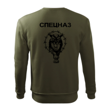 Mikina APK SPECNAZ NEW čierny nápis - olivovozelená
