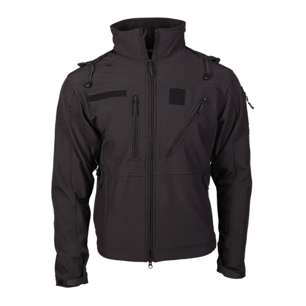 Bunda nepremokavá MIL-TEC SCU 14 Softshell - čierna