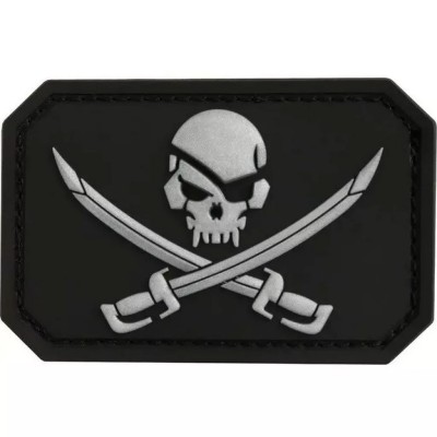 Patch MIL-TEC Pirát PVC - čierny