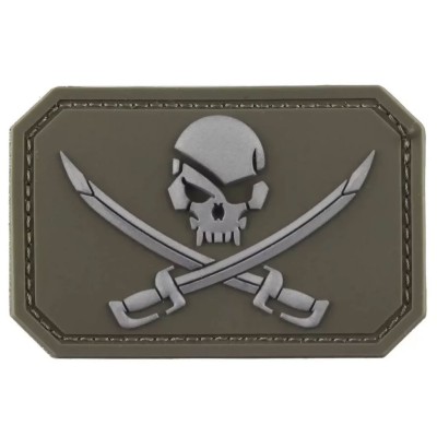 Patch MIL-TEC Pirát PVC - olivový