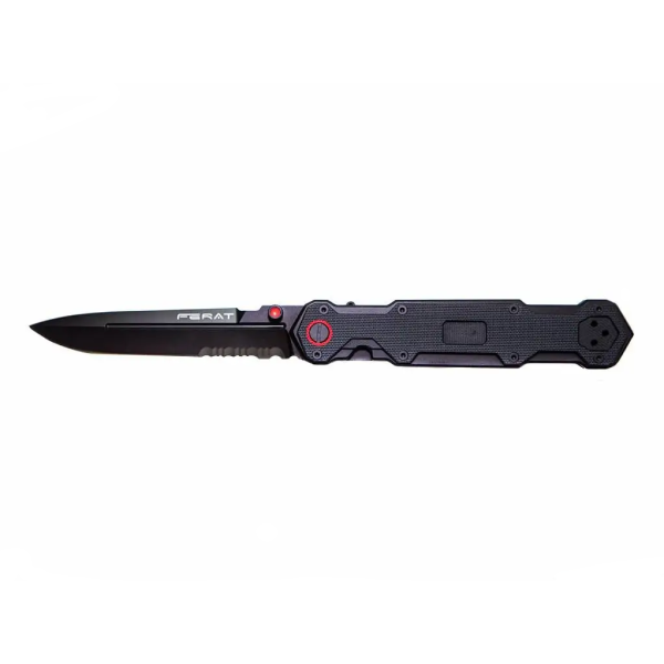 Nôž zatvárací taktický MR.BLADE Ferat Serrated - čierny