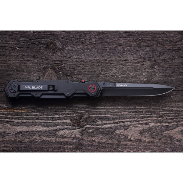 Nôž zatvárací taktický MR.BLADE Ferat Serrated - čierny