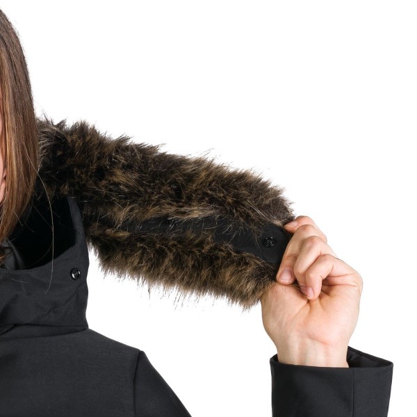 Bunda dámska NORTHFINDER Jacquelyn ľahká polopriliehavá - čierna