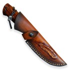 Nôž lovecký s pevnou čepeľou DELLINGER Waldmann Full Damascus Nr.15  - damaškový
