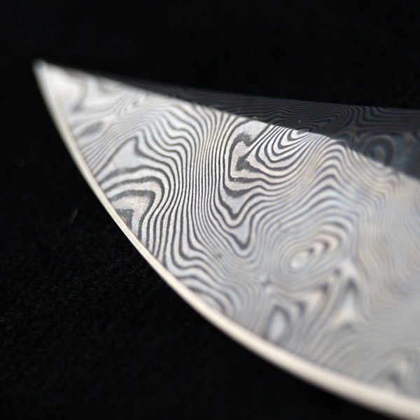 Nôž lovecký s pevnou čepeľou DELLINGER Waldmann Full Damascus Nr.15  - damaškový