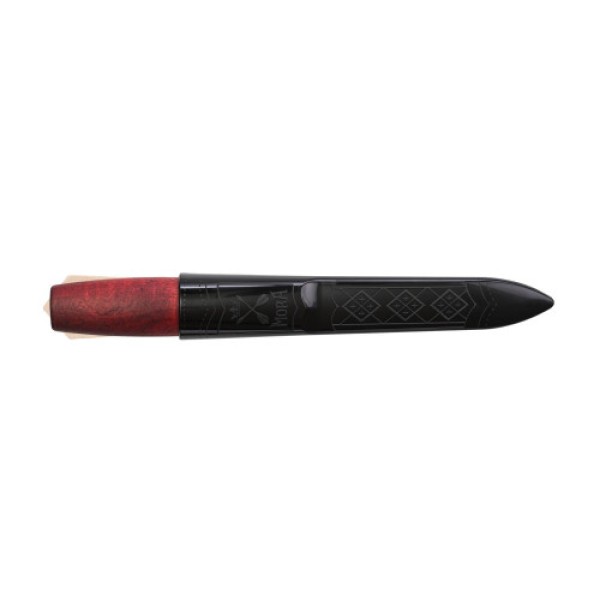 Nôž outdoorový s pevnou čepeľou MORAKNIV Classic No.2 s drevenou rukoväťou - červený
