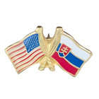 Odznak dvojvlajkový Slovensko-USA