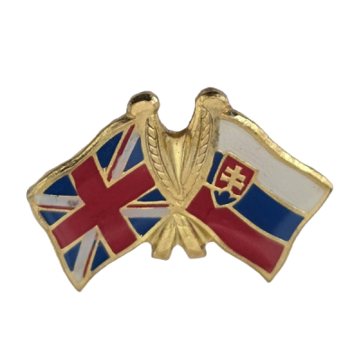 Odznak dvojvlajkový Slovensko-Veľká Británia