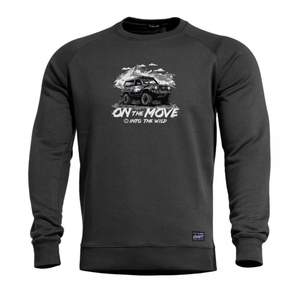 Mikina PENTAGON Hawk On The Move Sweater - čierna