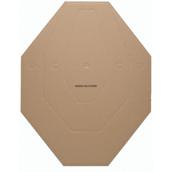 Terč kartónový RANGE SOLUTIONS IPSC 57x45cm 1ks