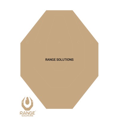 Terč RANGE SOLUTIONS IPSC 70x50cm 1ks - papierový