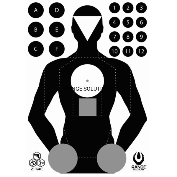 Terč RANGE SOLUTIONS Z-Tac 50x70cm 1ks