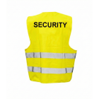Vesta reflexná s potlačou SBS SECURITY - žltá