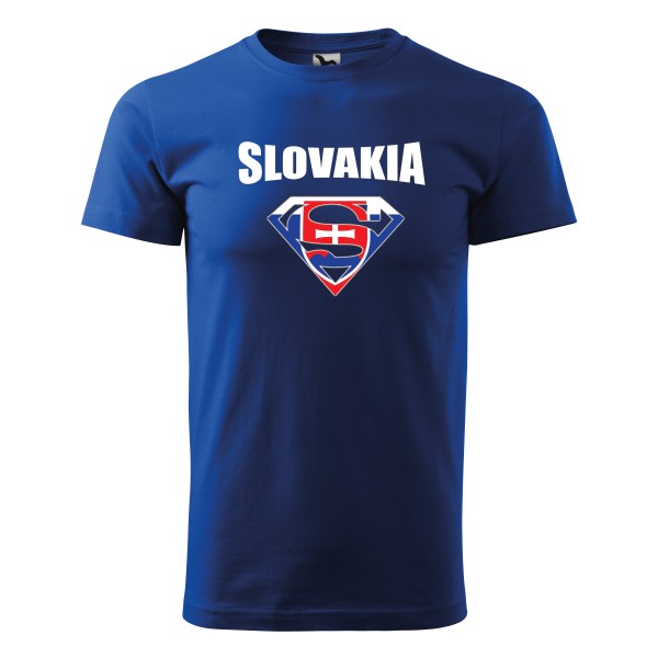 Tričko SLOVAKIA Superman - royal modré