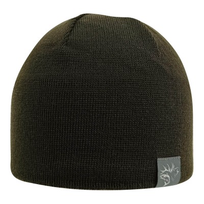 Čiapka pletená UNI FISH & HUNT - khaki tmavozelená