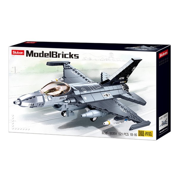 Stavebnica SLUBAN M38-B0755 stíhačka F-16 Falcon Fighter