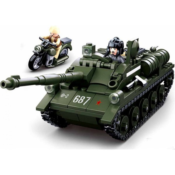 Stavebnica SLUBAN M38-B0687 WWII Sovietsky stíhač tankov