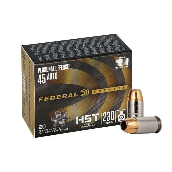 Náboj .45 Auto FEDERAL Premium Personal Defense HST 230gr/14,90g JHP