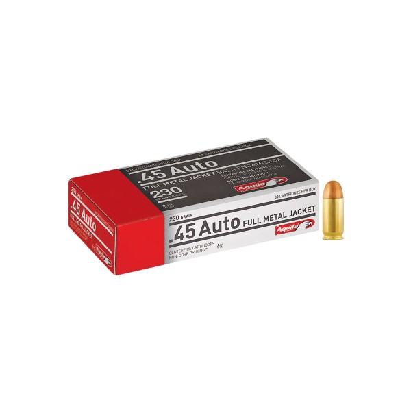 Náboj .45 ACP Aguila 230gr/14,90g FMJ