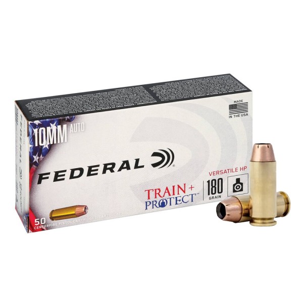 Náboj 10mm Auto FEDERAL  Train + Protect 180gr/11,66g Versatile HP