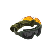 Okuliare strelecké SWISS EYE OD Safety Goggles F-TAC - olivové
