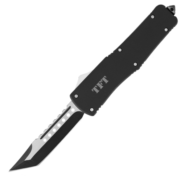 Nôž zatvárací taktický vyskakovací TFT OTF Tanto 9,5cm