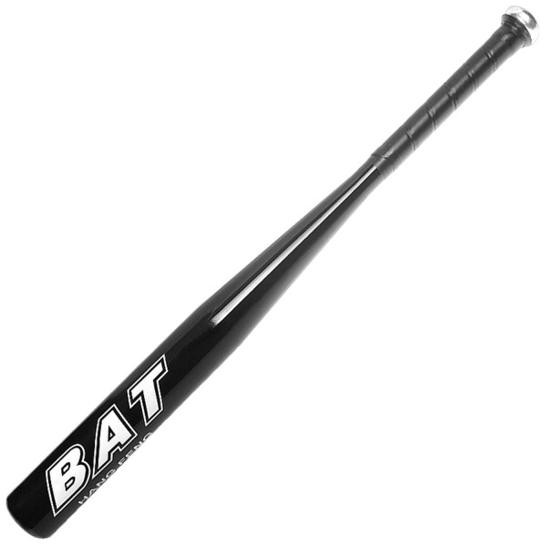 Palica Baseball BAT 62cm kovová - čierna