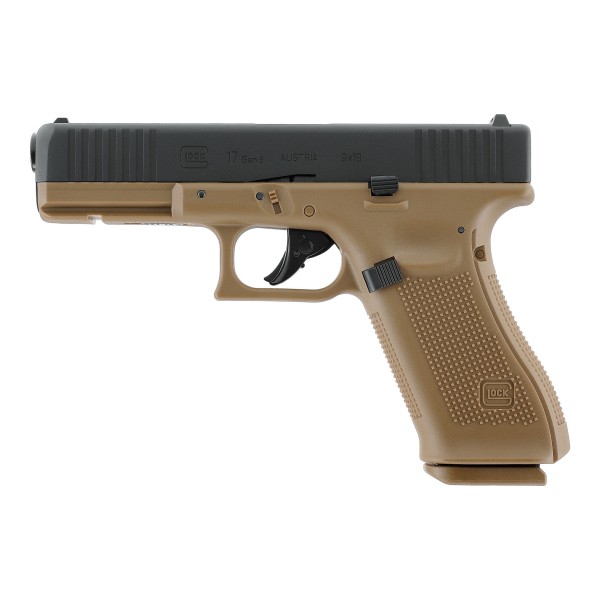 Pištoľ CO2 GLOCK 17 Gen5 BlowBack, kal. 4,5mm BB - coyote