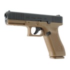 Pištoľ CO2 GLOCK 17 Gen5 BlowBack, kal. 4,5mm BB - coyote
