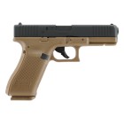 Pištoľ CO2 GLOCK 17 Gen5 BlowBack, kal. 4,5mm BB - coyote