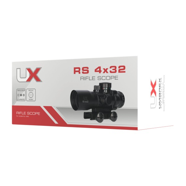 Puškohľad UMAREX UX RS 4x32 s montážou 22mm - osvetlený