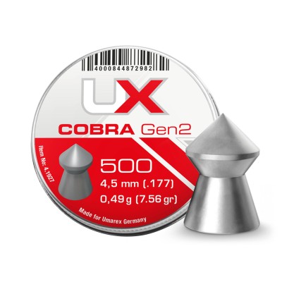 Diabolky UMAREX Cobra Gen2 0,49g, kal. 4,5mm, 500ks - špicaté