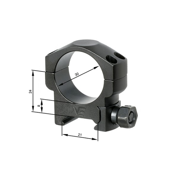 Montážna sada VECTOR OPTICS nízka 22mm