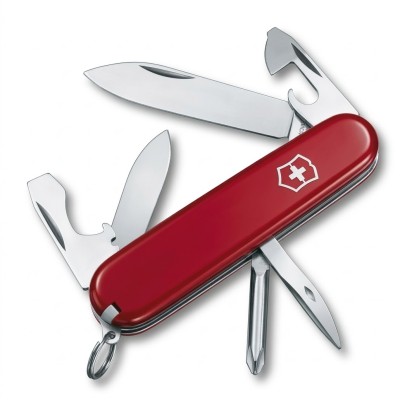 Nôž zatvárací multifunkčný VICTORINOX 0.2503 Recruit, 84 mm - červený
