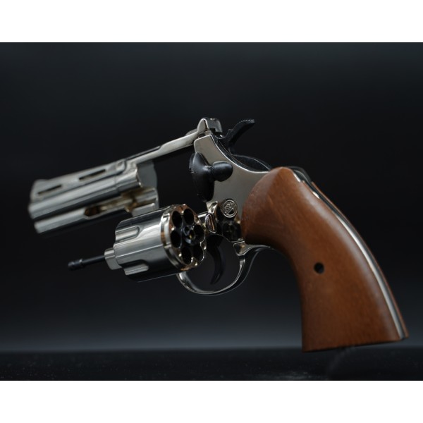 Revolver expnazný a plynový BRUNI 380 Magnum Python 9mm PA - nikel