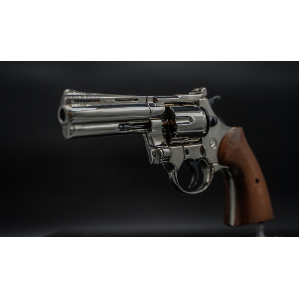Revolver expnazný a plynový BRUNI 380 Magnum Python 9mm PA - nikel
