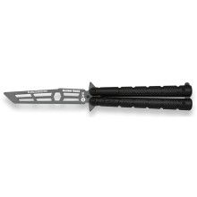 Nôž zatvárací tréningový motýlik K25 MA 02194 - čierny