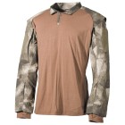 Košeľa taktická MFH US Tactical 02611P so suchým zipsom - HDT camo