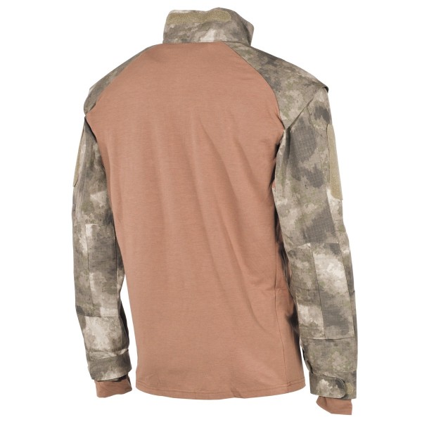 Košeľa taktická MFH US Tactical 02611P so suchým zipsom - HDT camo