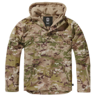 Anorak BRANDIT s kapucňou a so zipsom - tactical camo