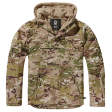 Anorak BRANDIT s kapucňou a so zipsom - tactical camo
