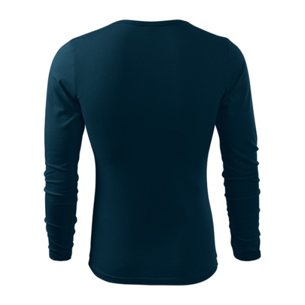 Tričko s dlhým rukávom MALFINI Fit-T Long 160g - navy modré