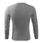 Tričko s dlhým rukávom MALFINI Fit-T Long 160g - tmavosivý melír