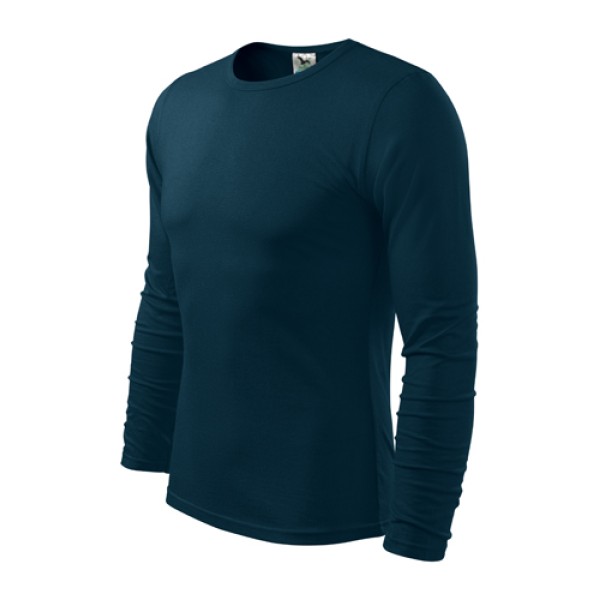 Tričko s dlhým rukávom MALFINI Fit-T Long 160g - navy modré
