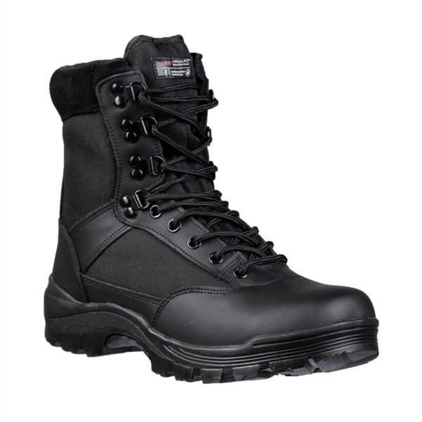Obuv taktická MIL-TEC Black Tactical Boots so zipsom - čierna