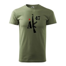 Tričko AK47 KALASHNIKOV - olivovozelené